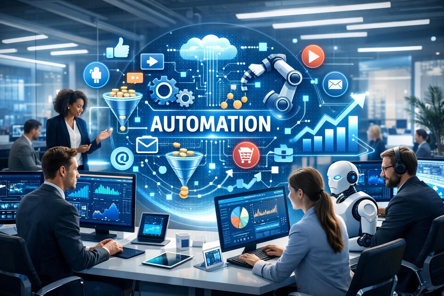 découvrez comment l'automatisation transforme les stratégies marketing des entreprises digitales en optimisant les processus, personnalisant l'expérience client et boostant la performance.